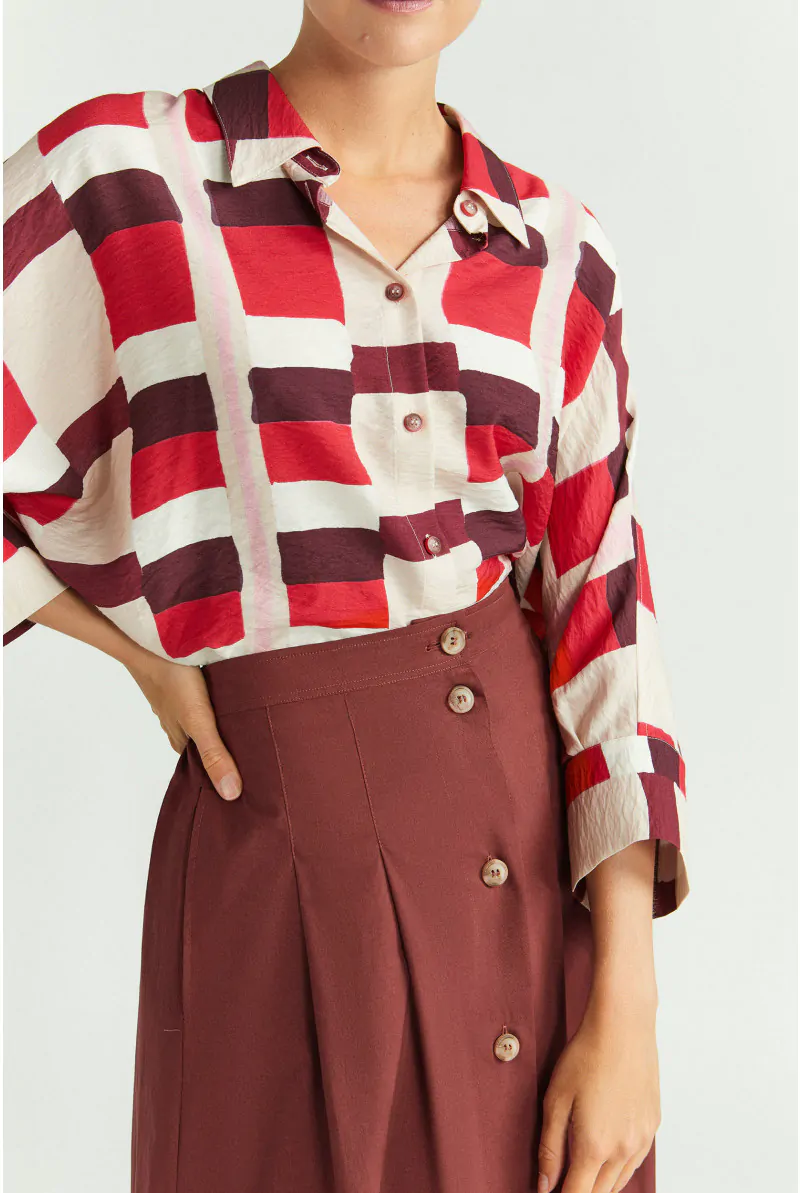 xandres Blouse à motif aquarelle 14444-01-2695