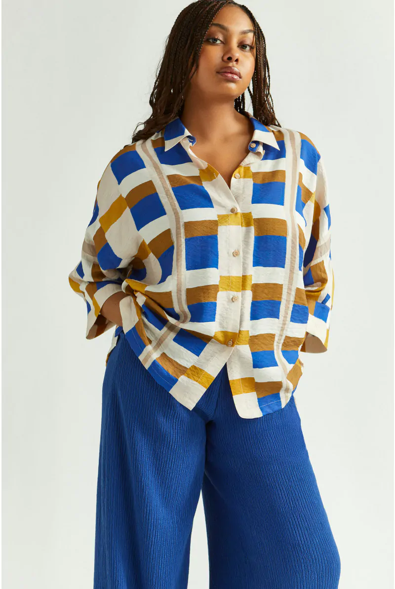 xandres Blouse à motif aquarelle 14444-01-5165