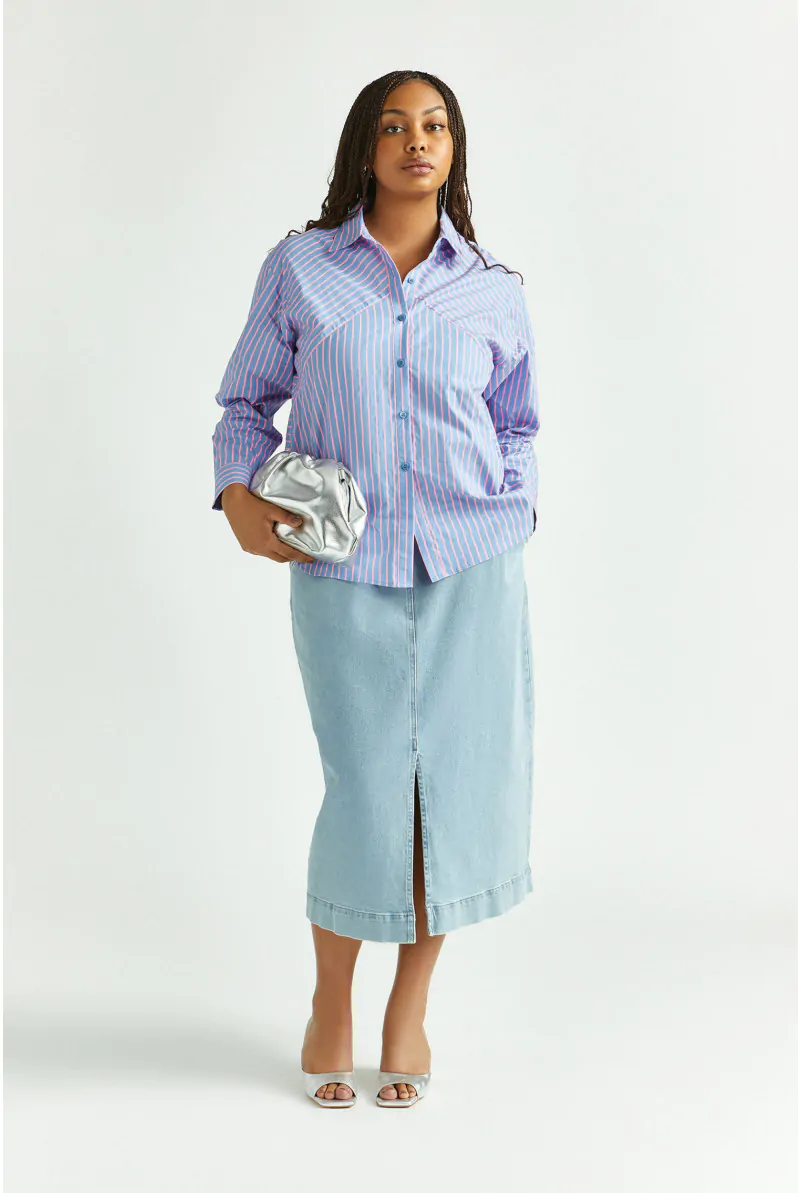 Xandres Blouse à Rayures Fluo 14394-01-3046