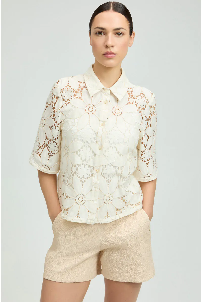 xandres Blouse en broderie anglaise 14505-01-1251
