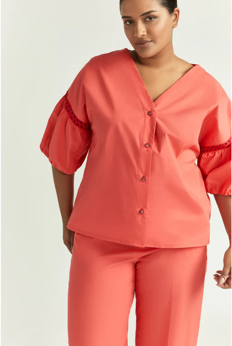 Xandres Blouse En Coton Biologique 61286-01-2690