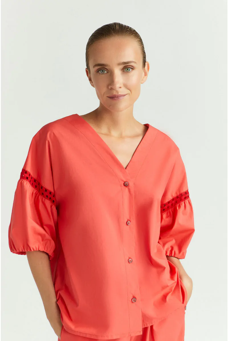 xandres Blouse en coton biologique 61286-01-2690