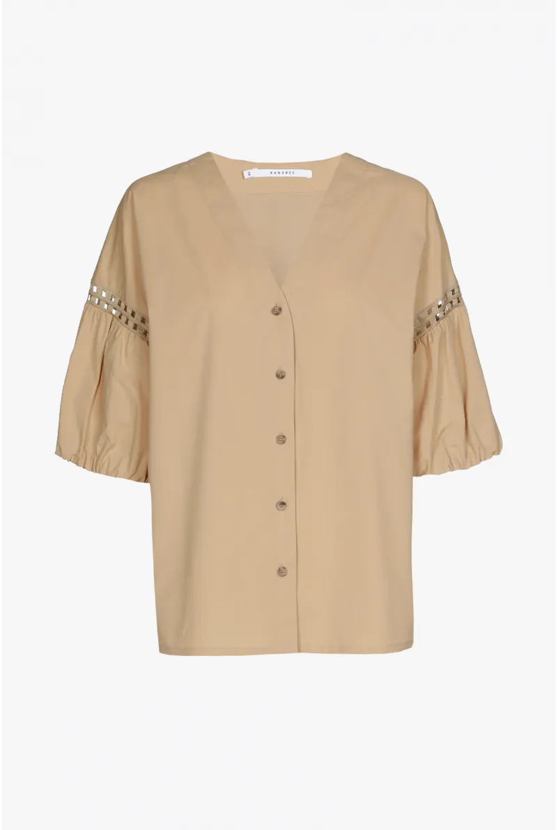 xandres Blouse en coton biologique 61286-01-8370