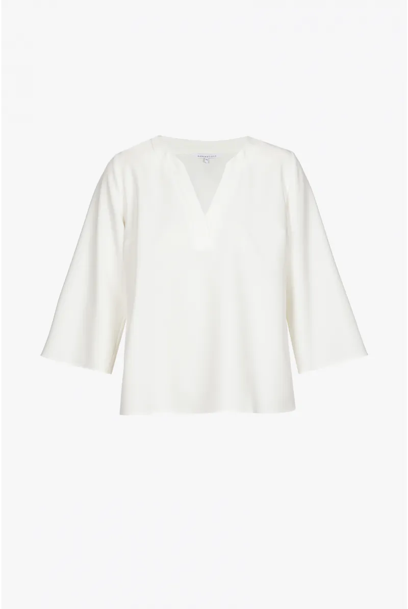 Xandres Blouse En Tissu Sergé 61258-01-1840