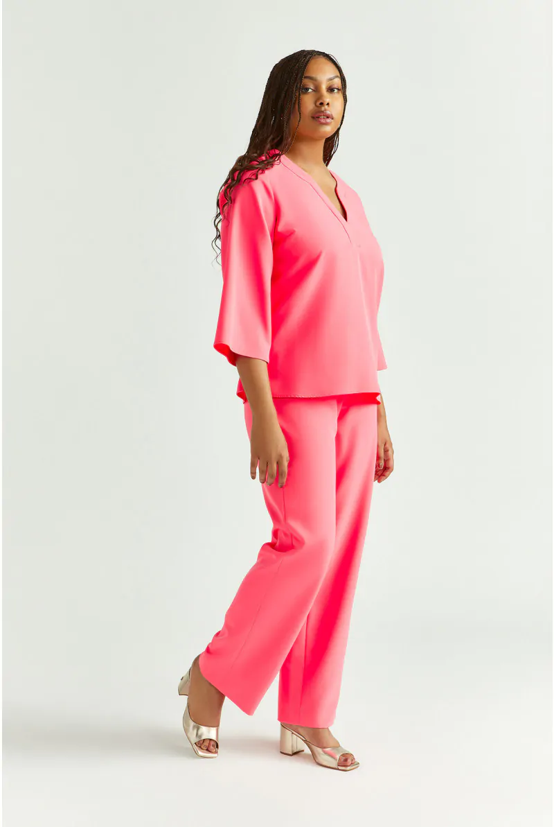 Xandres Blouse En Tissu Sergé 61258-01-3460