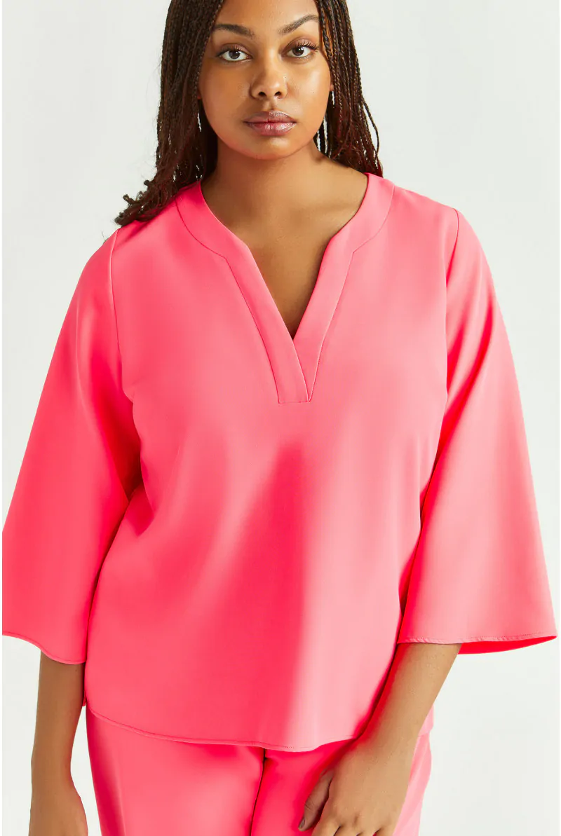 xandres Blouse en tissu sergé 61258-01-3460