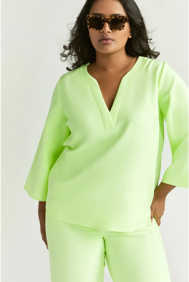 xandres Blouse en tissu sergé 61258-01-7870