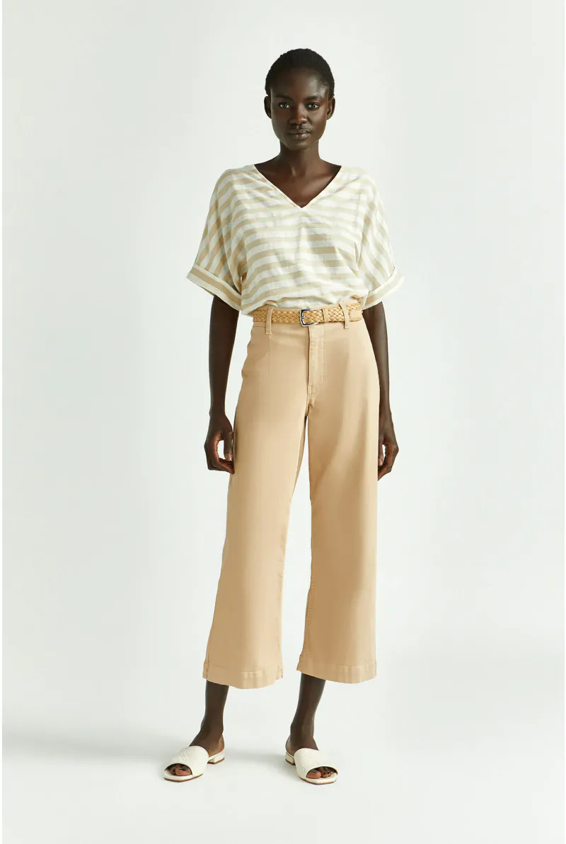 Xandres Blouse Rayée à Encolure En V 14424-01-8375