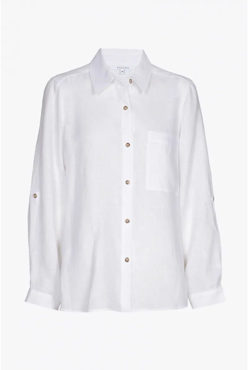 Xandres Chemisier En Lin D’été 14310-02-0160