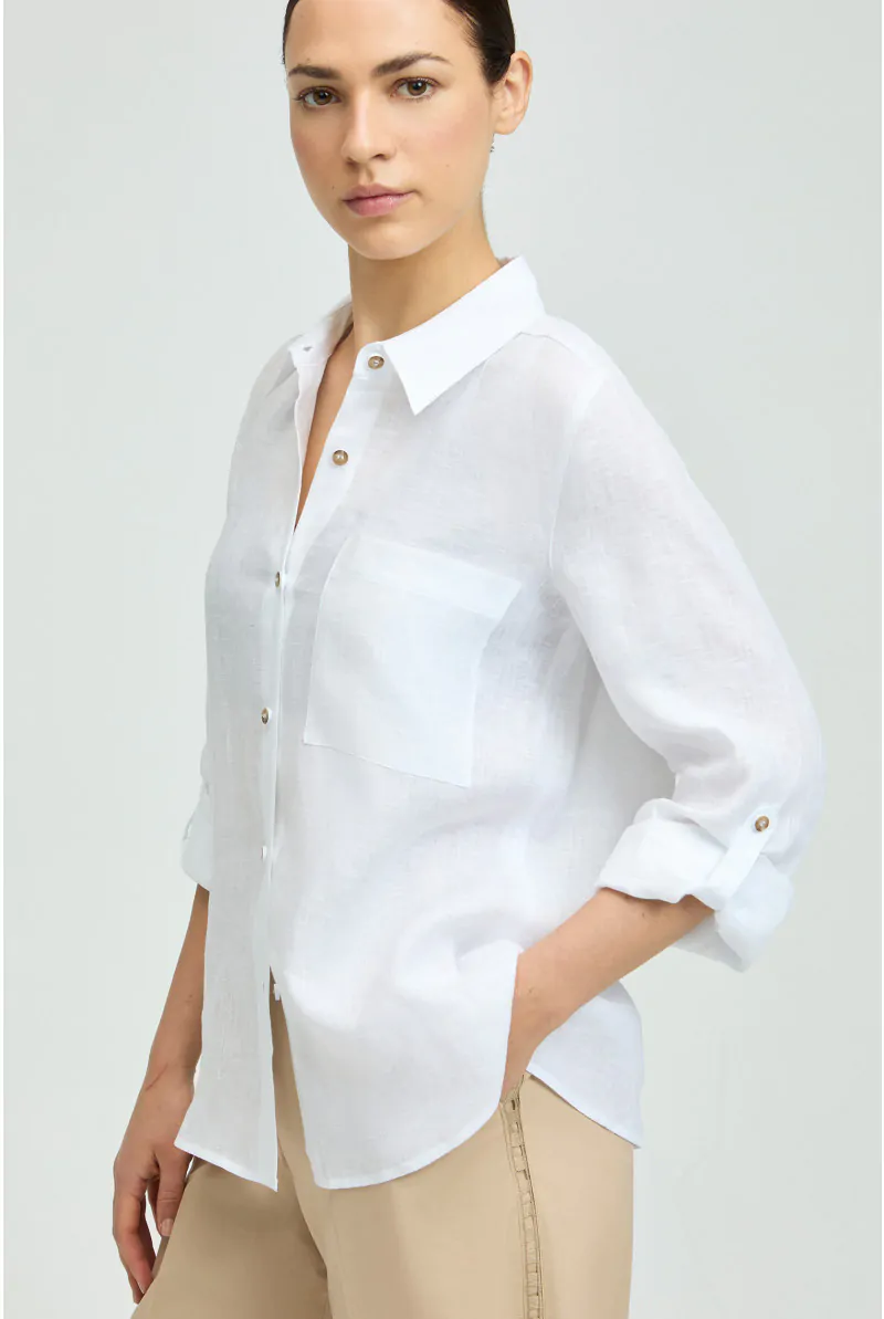 xandres Chemisier en lin d’été 14310-02-0160