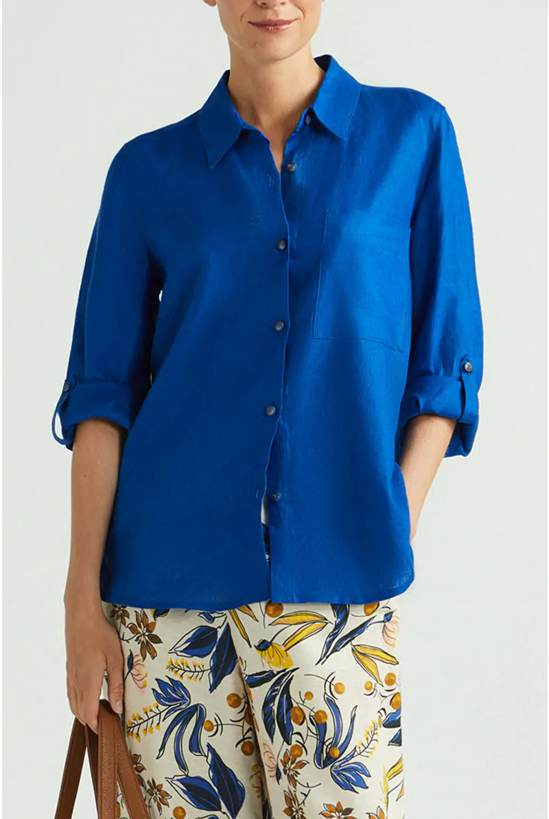 xandres Chemisier en lin d’été 14310-02-5160