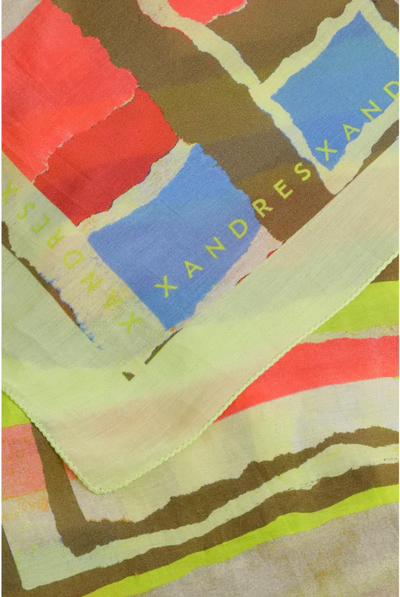 Xandres Écharpe Multicolore En Soie 61266-01-7870