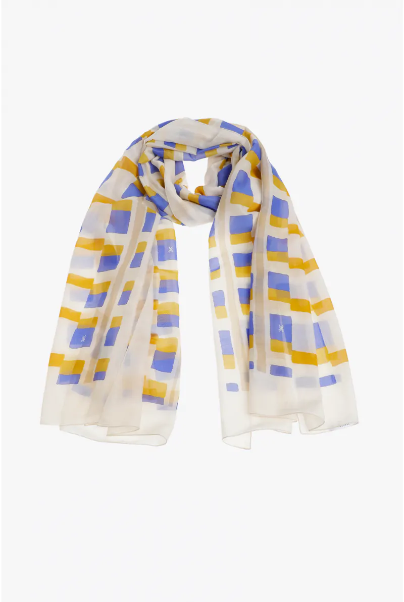 xandres Foulard à motif aquarelle 61302-01-5160