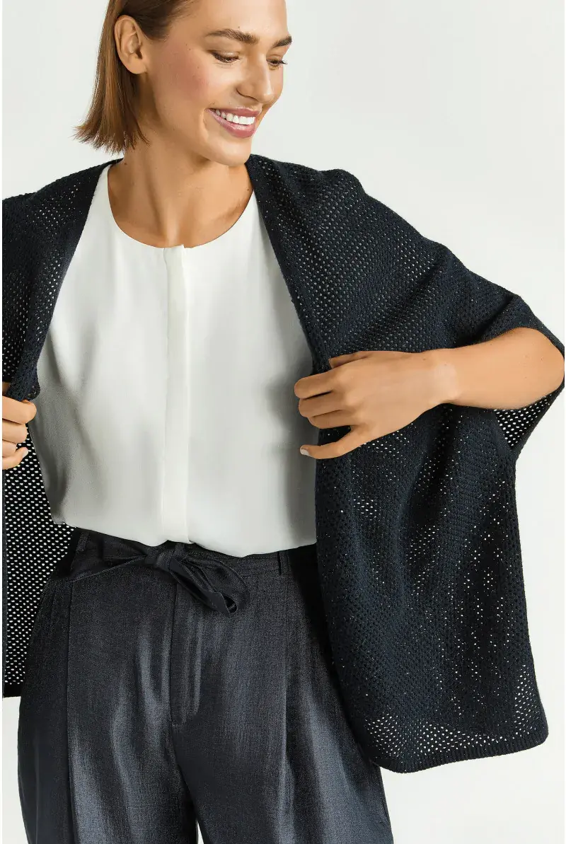 xandres Gilet en maille ajourée 29278-01-8806