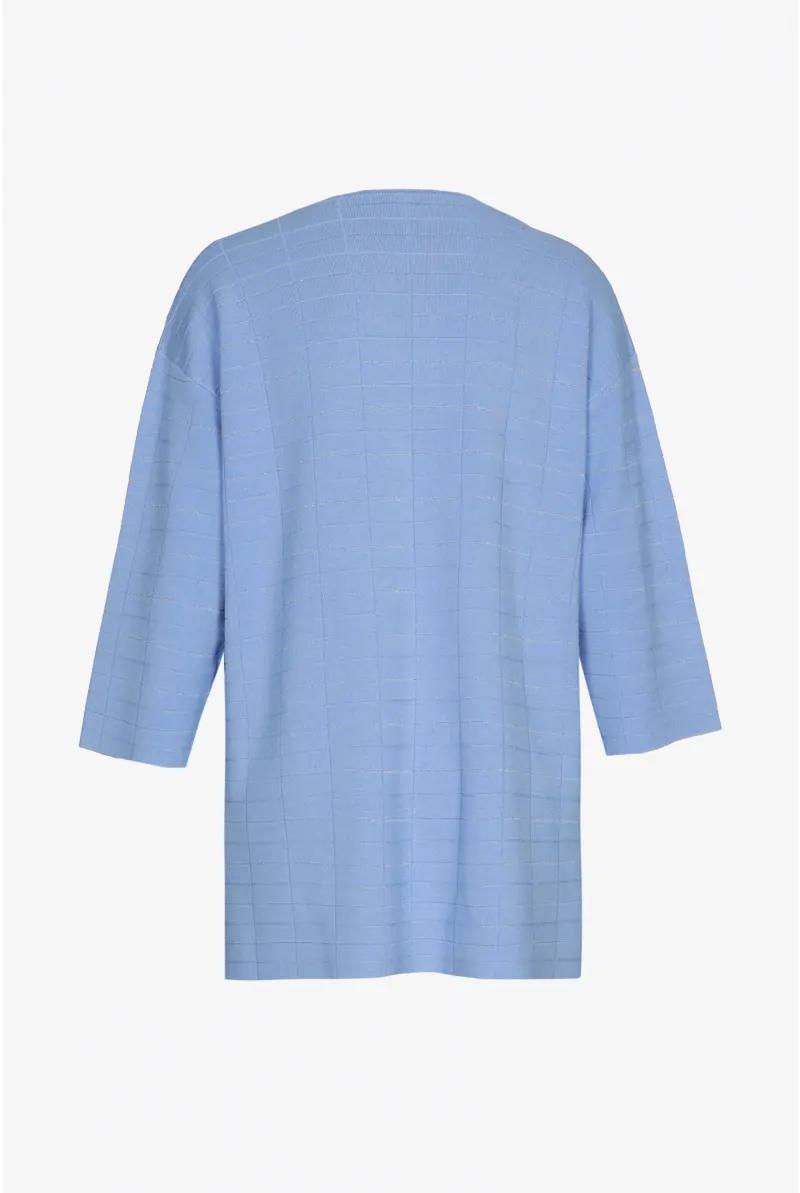 Xandres Gilet Long à Motif Damier 29263-01-2485