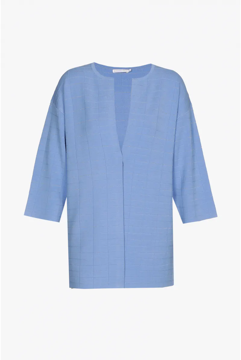 xandres Gilet long à motif damier 29263-01-2485