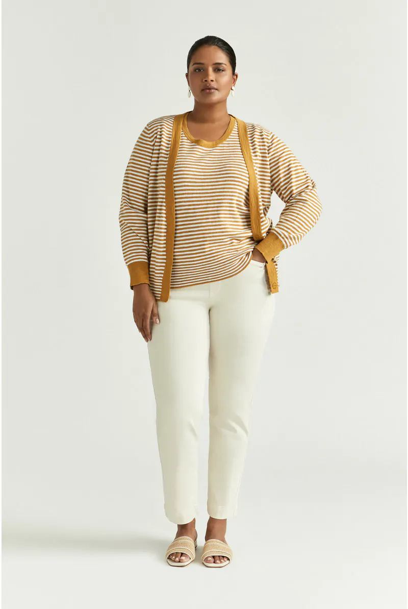 Xandres Gilet Rayé En Jersey 29329-01-8015