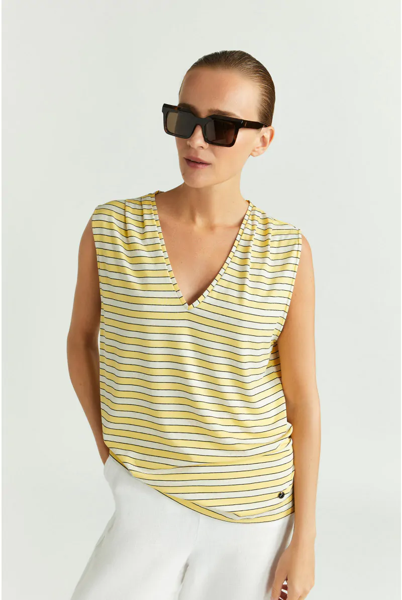 xandres Haut rayé sans manches 29316-01-4015