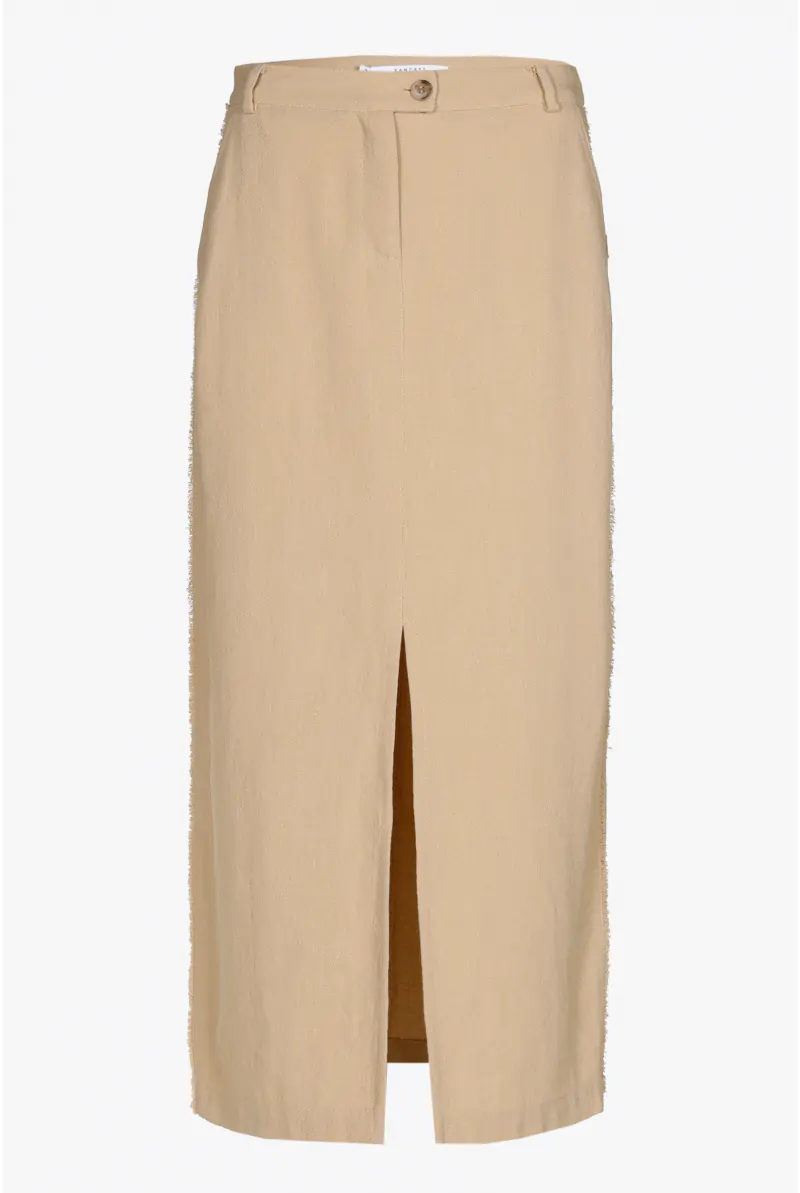 Xandres Jupe Crayon à L’aspect Lin 14429-01-8370