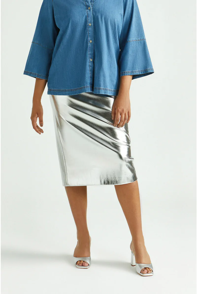 xandres Jupe crayon en faux cuir 61254-01-0301