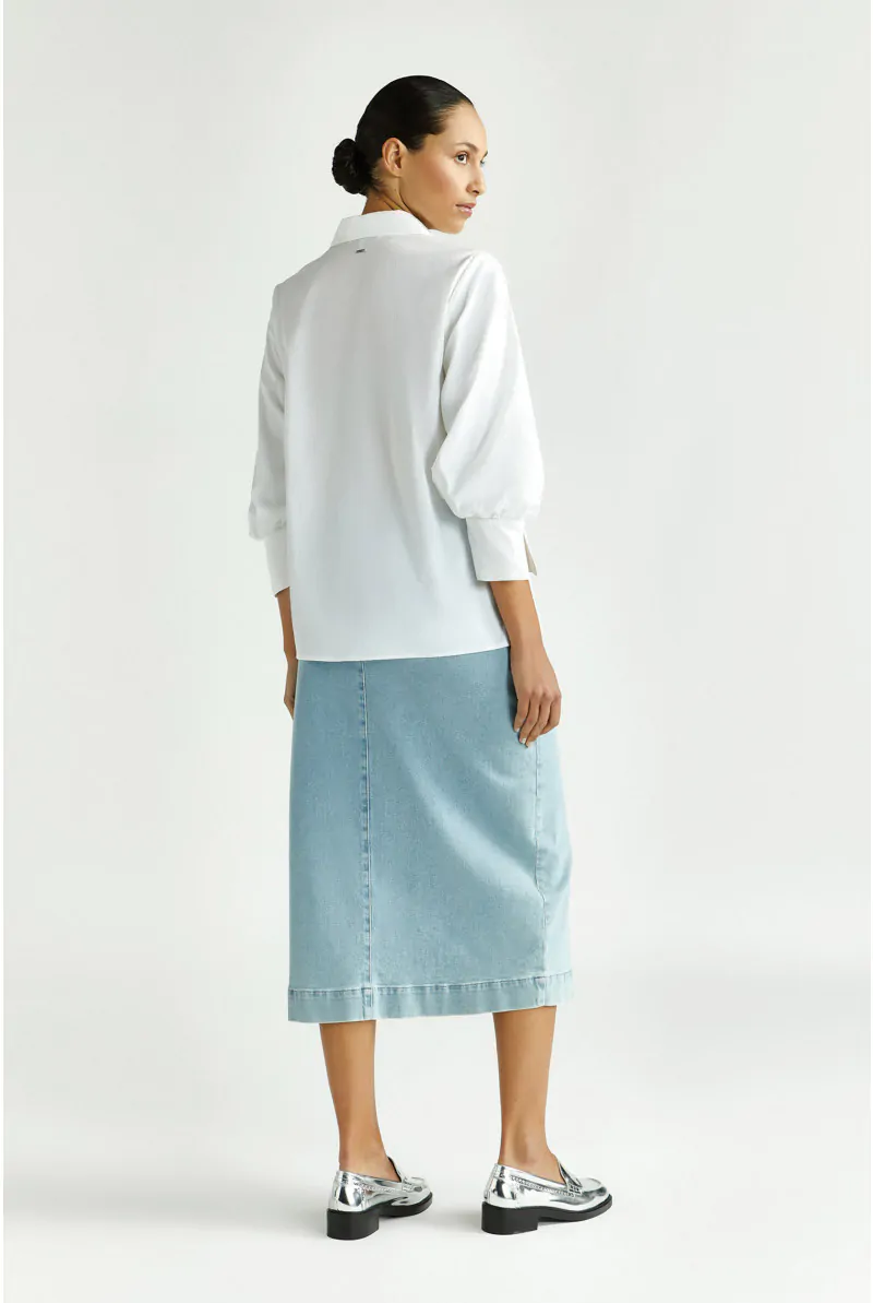 Xandres Jupe Droite En Jean 61235-01-9008