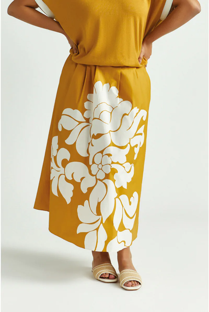 Xandres Jupe En Coton Avec Imprimé 61289-01-2705