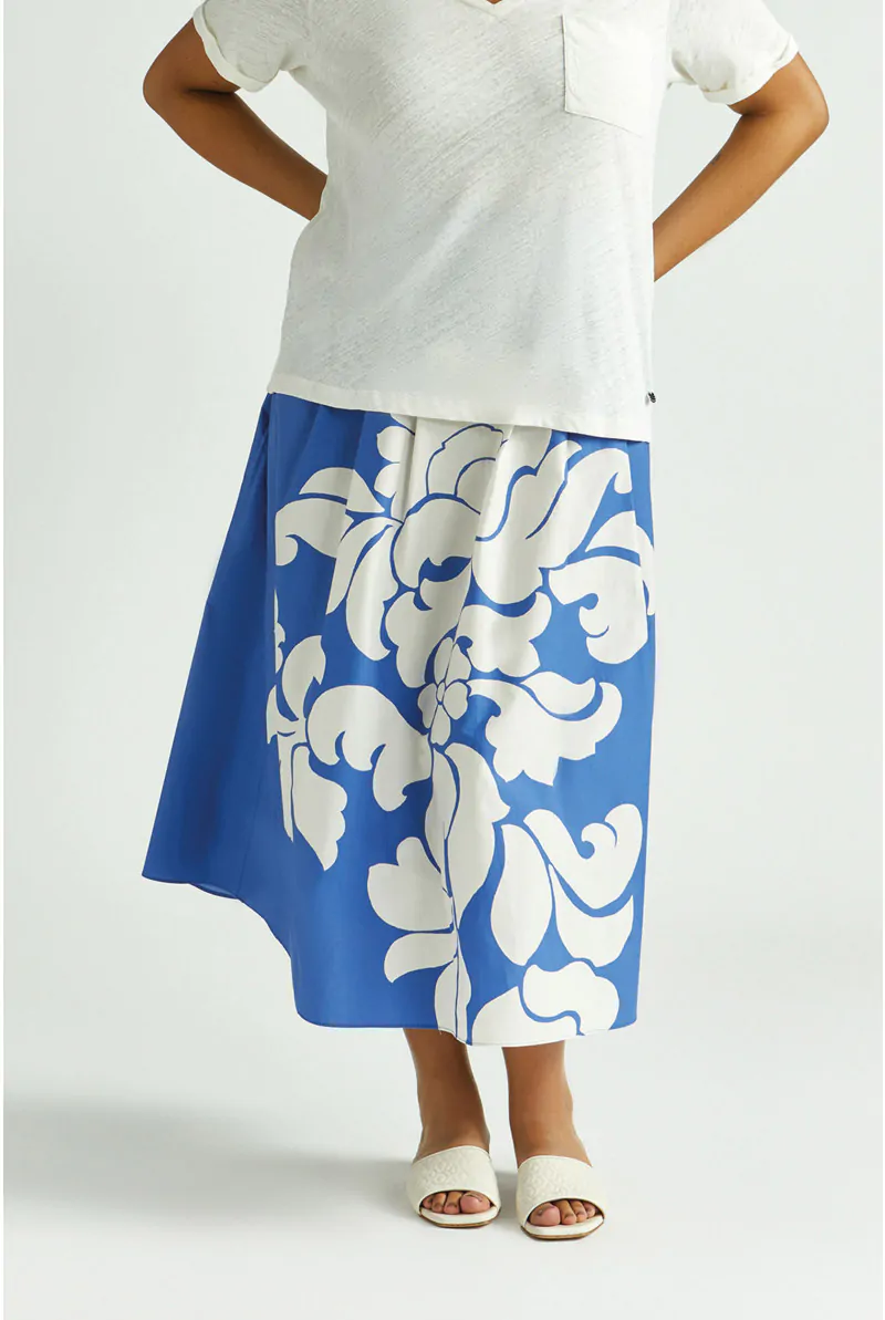 Xandres Jupe En Coton Avec Imprimé 61289-01-5165