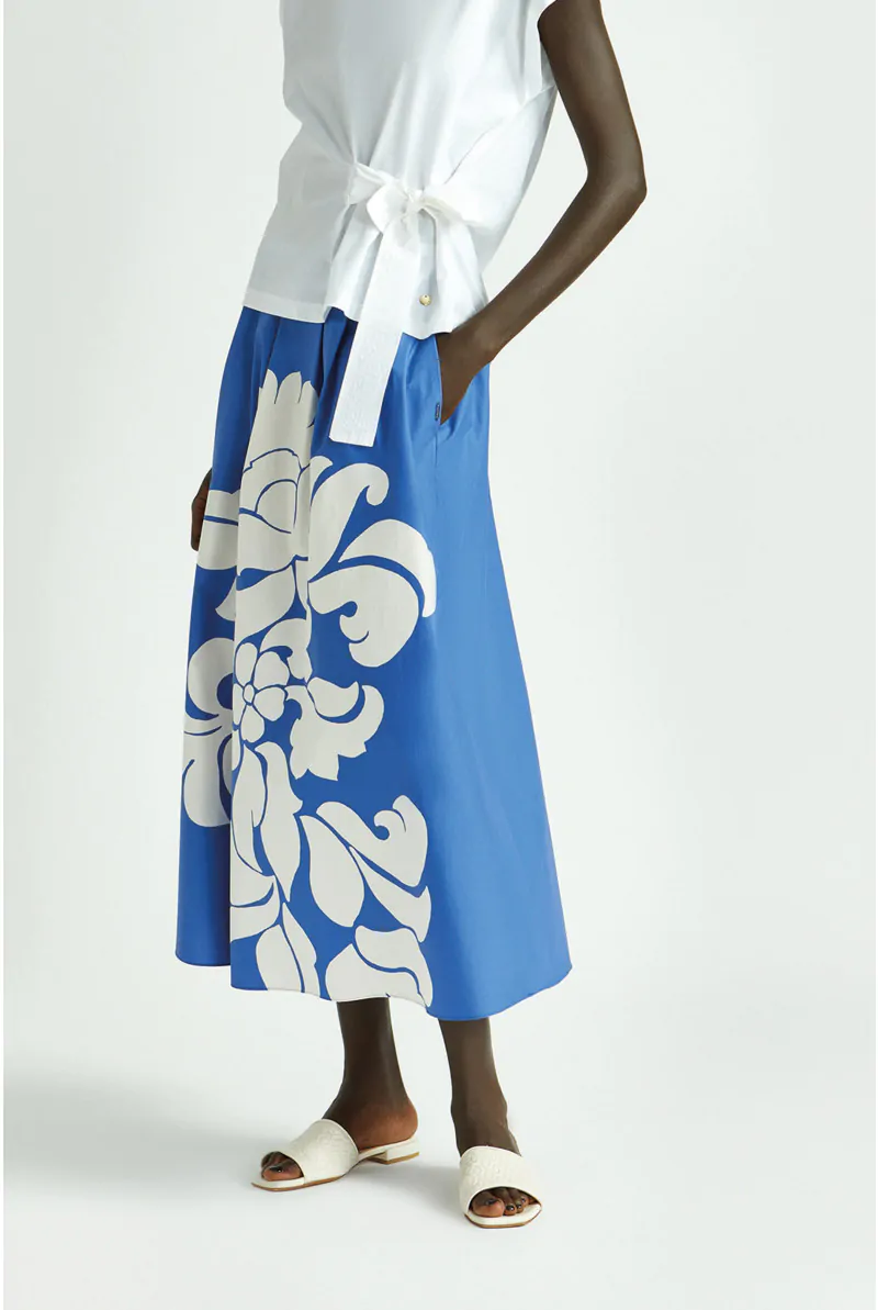 xandres Jupe en coton avec imprimé 61289-01-5165