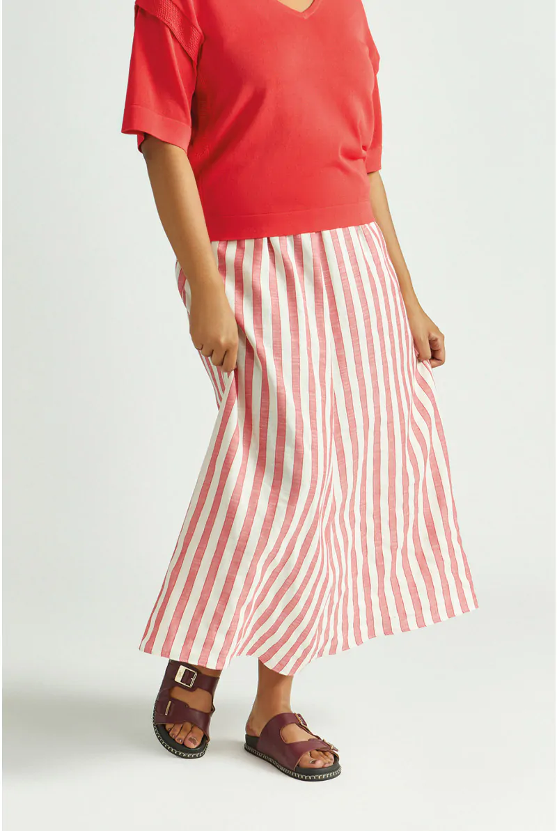 Xandres Jupe Rayée En Ligne A 14422-01-2696
