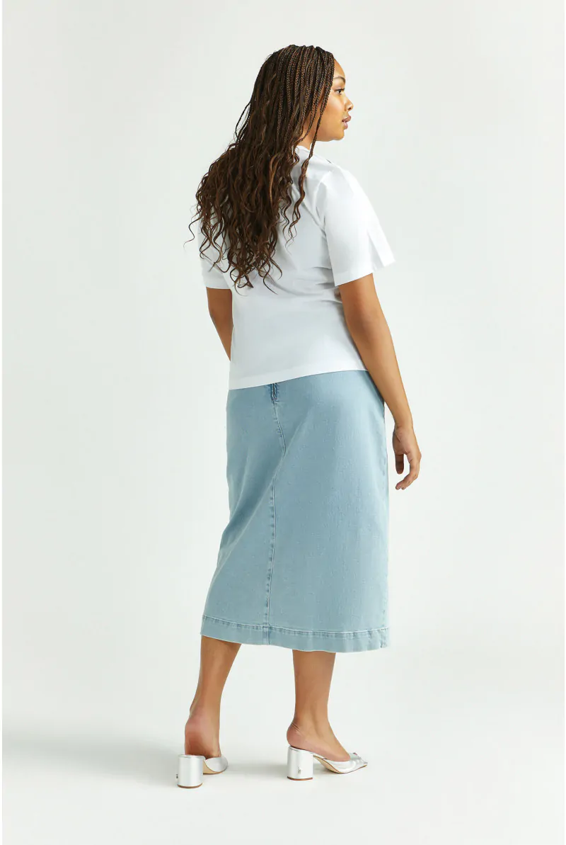 Xandres Jupe Souple En Jean 61237-01-9008