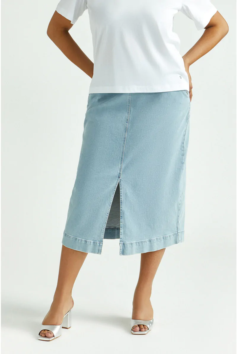 xandres Jupe souple en jean 61237-01-9008