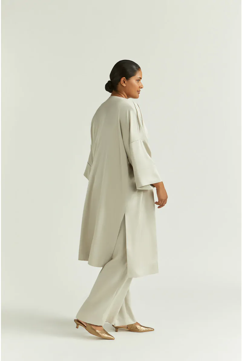 Xandres Kimono En Tissu Brillant 14321-02-1100