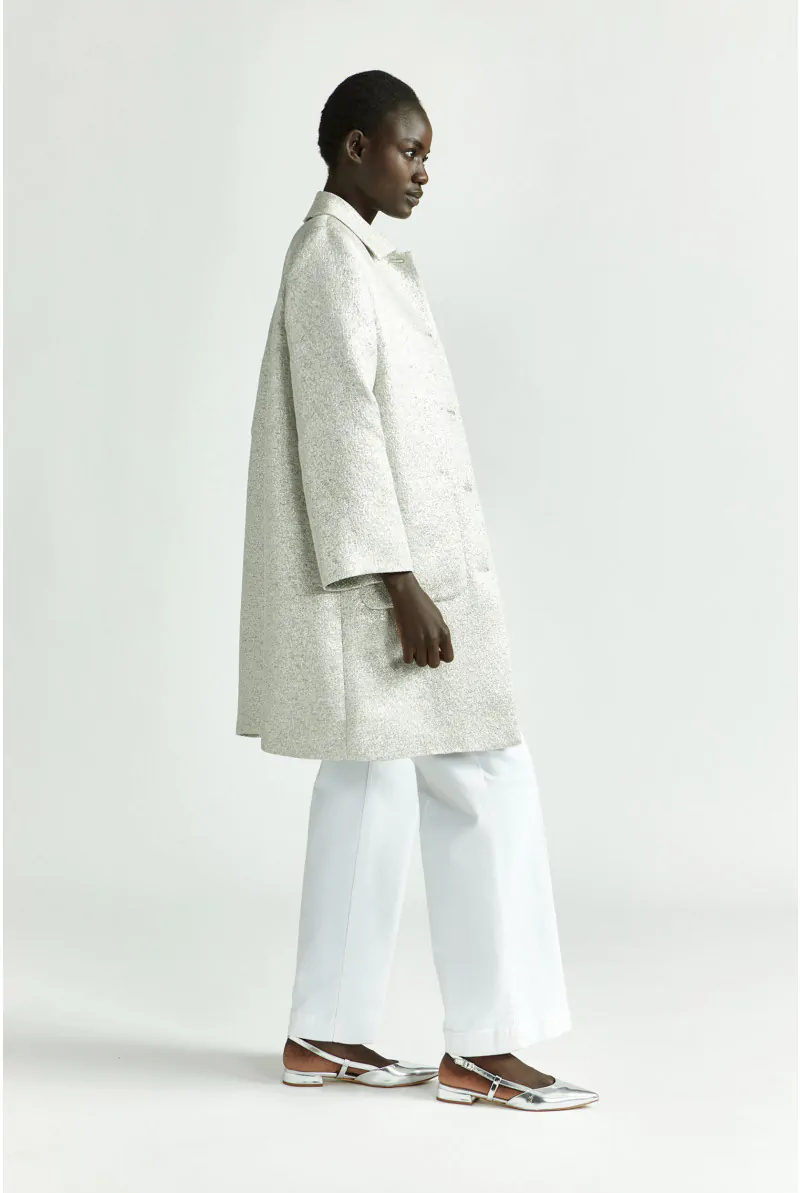 Xandres Manteau Argenté à Boutons 61262-01-0305