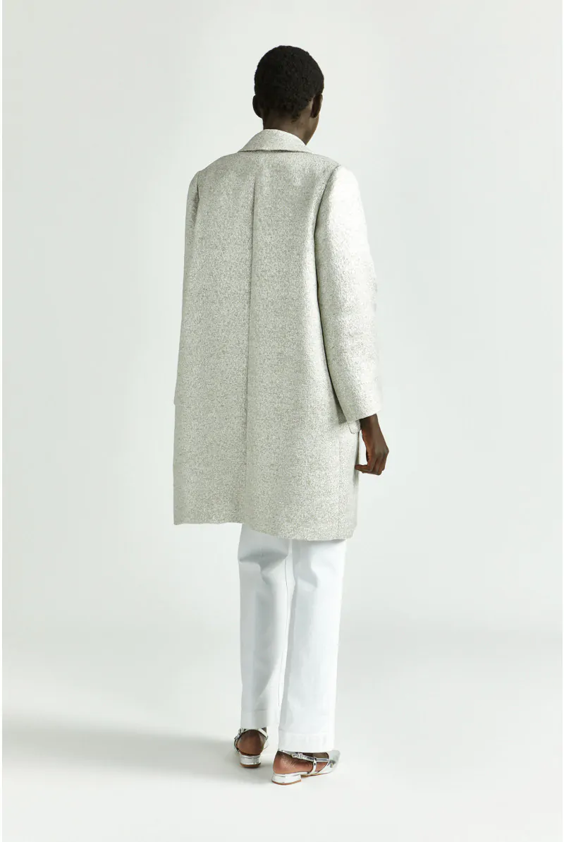 Xandres Manteau Argenté à Boutons 61262-01-0305