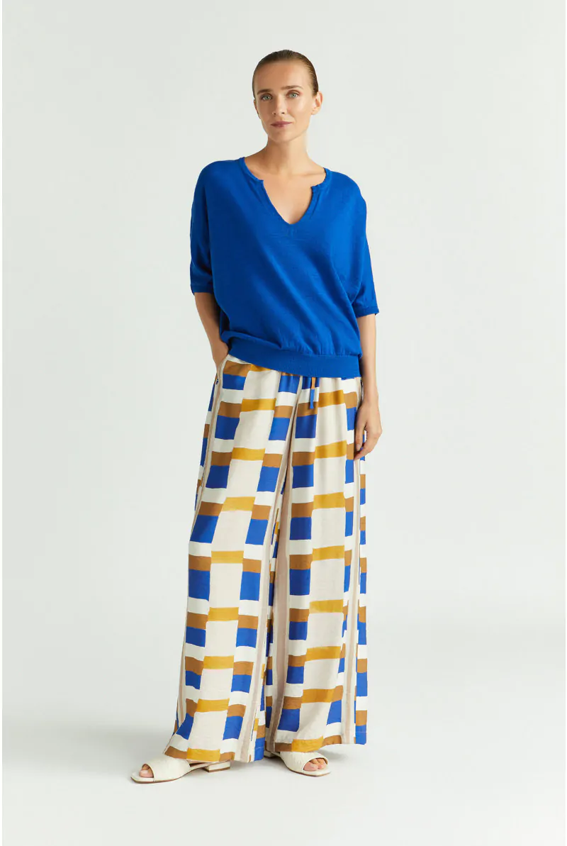 Xandres Pantalon à Motif Aquarelle 14442-01-5165