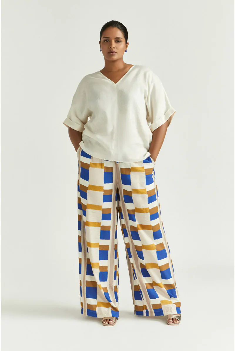 Xandres Pantalon à Motif Aquarelle 14442-01-5165