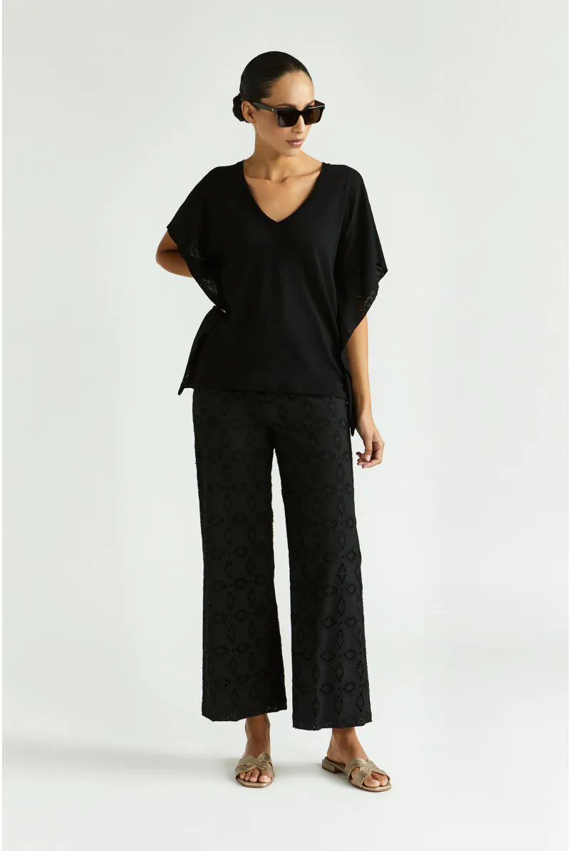 Xandres Pantalon Droit Avec Broderie 14453-01-0040