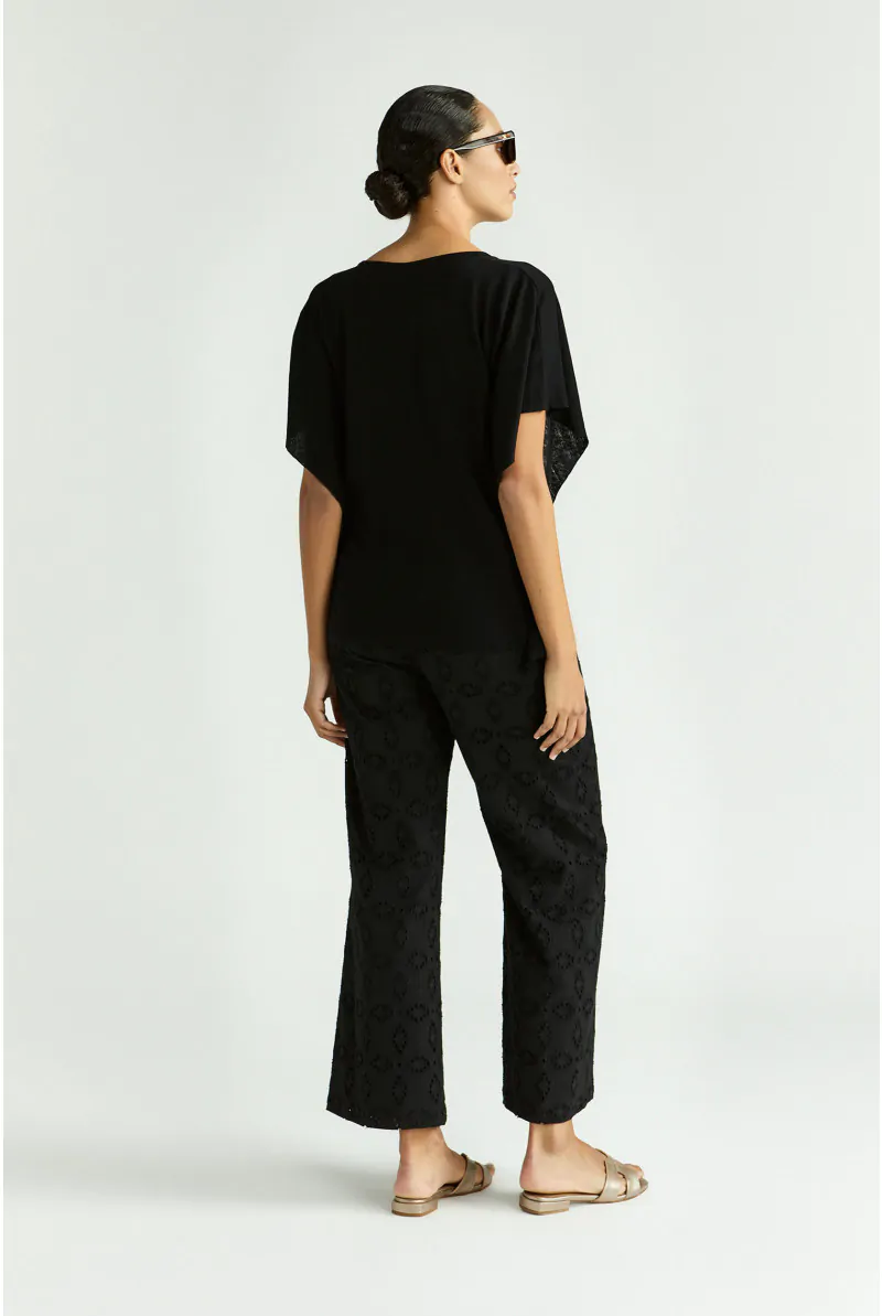 Xandres Pantalon Droit Avec Broderie 14453-01-0040
