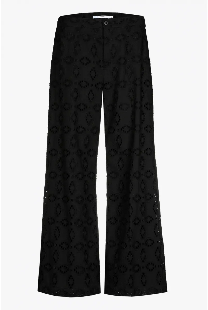 Xandres Pantalon Droit Avec Broderie 14453-01-0040