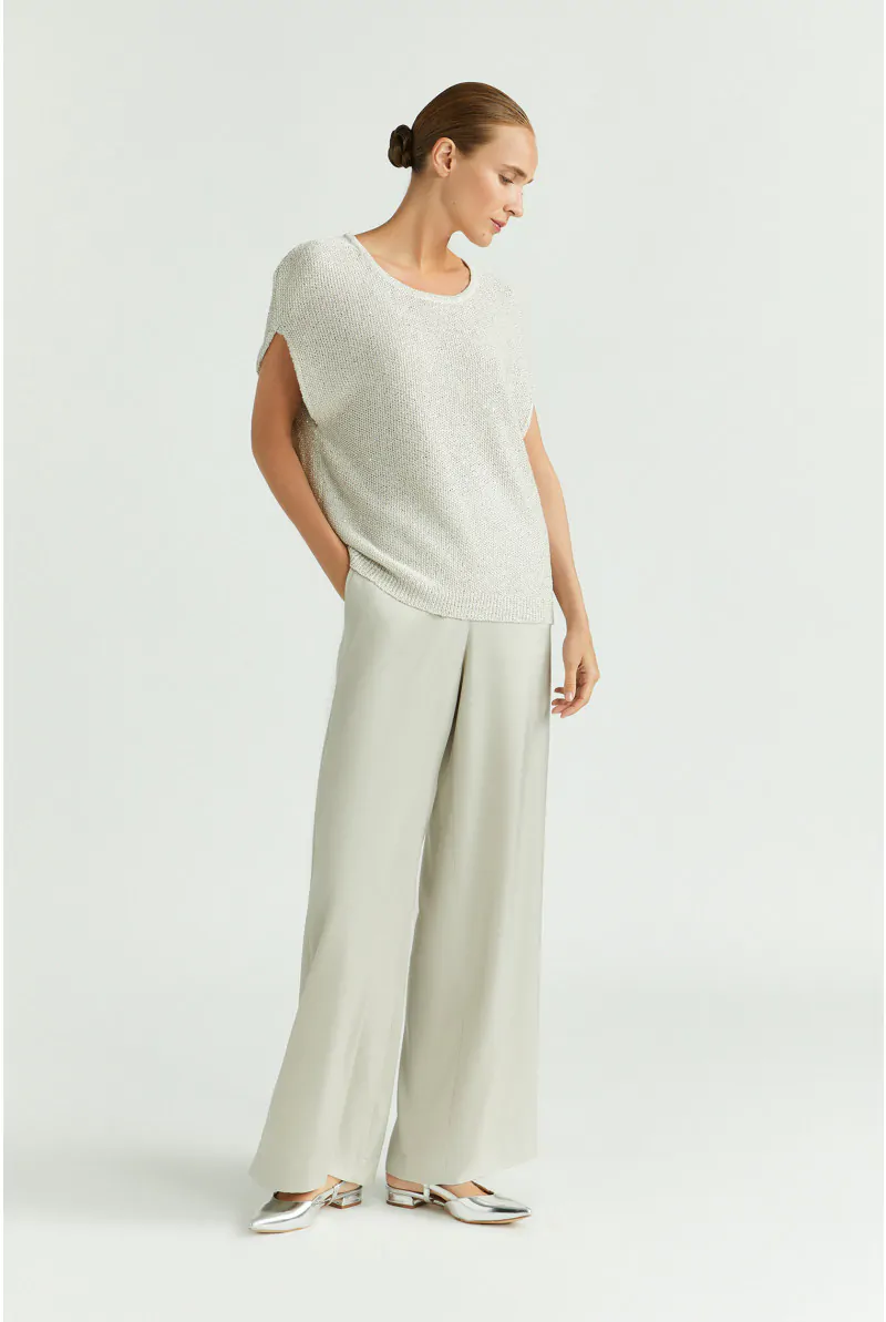 Xandres Pantalon En Tissu Brillant 61150-03-1100