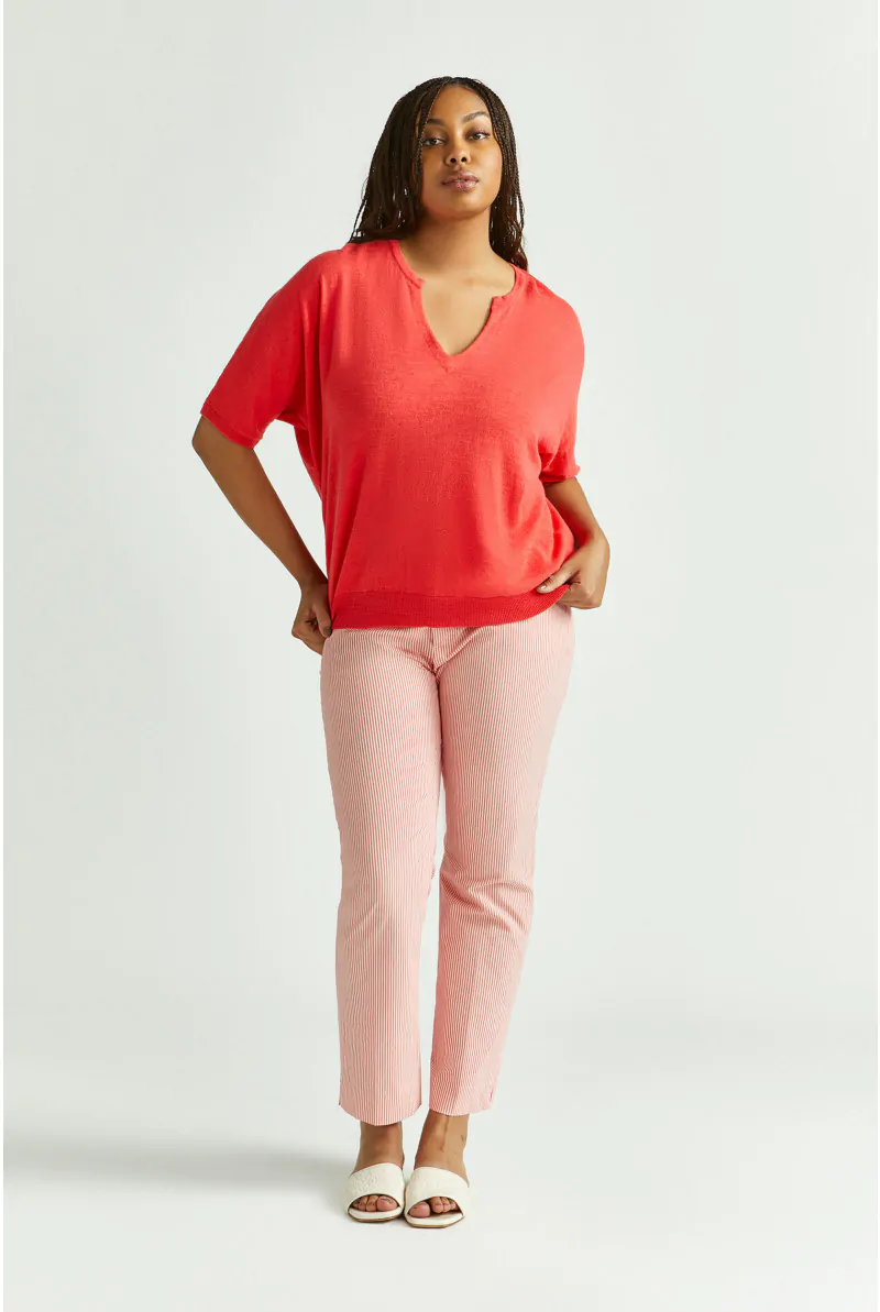 Xandres Pantalon Estival Rayé 81982-07-2695