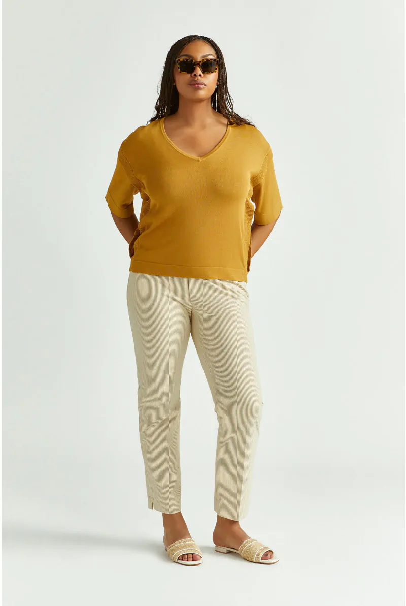 Xandres Pantalon Estival Rayé 81982-07-8015