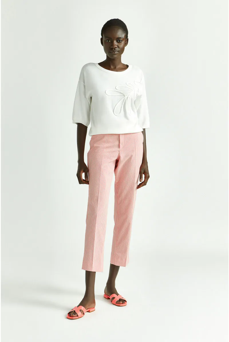 Xandres Pantalon Rayé Moulant 14263-04-2695