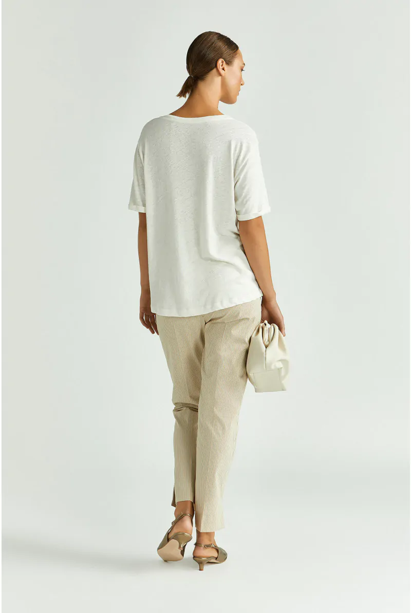 Xandres Pantalon Rayé Moulant 14263-04-8015