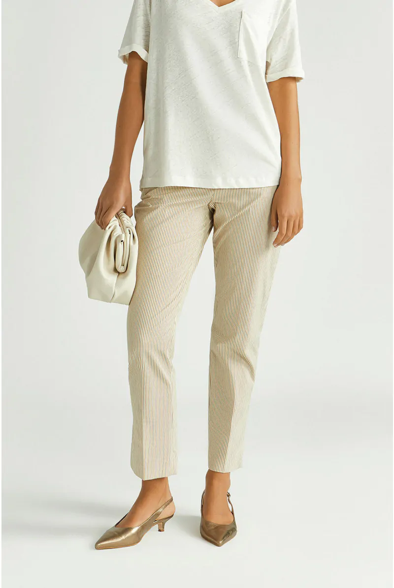 xandres Pantalon rayé moulant 14263-04-8015