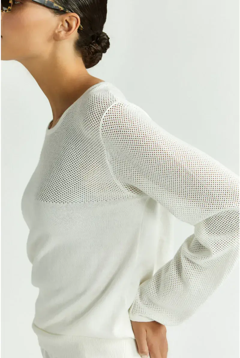 xandres Pull doux en maille ajourée 29233-01-1846