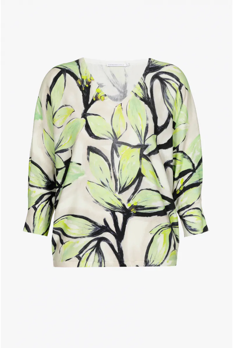 Xandres Pull En Coton à Motif Floral 29271-01-6595