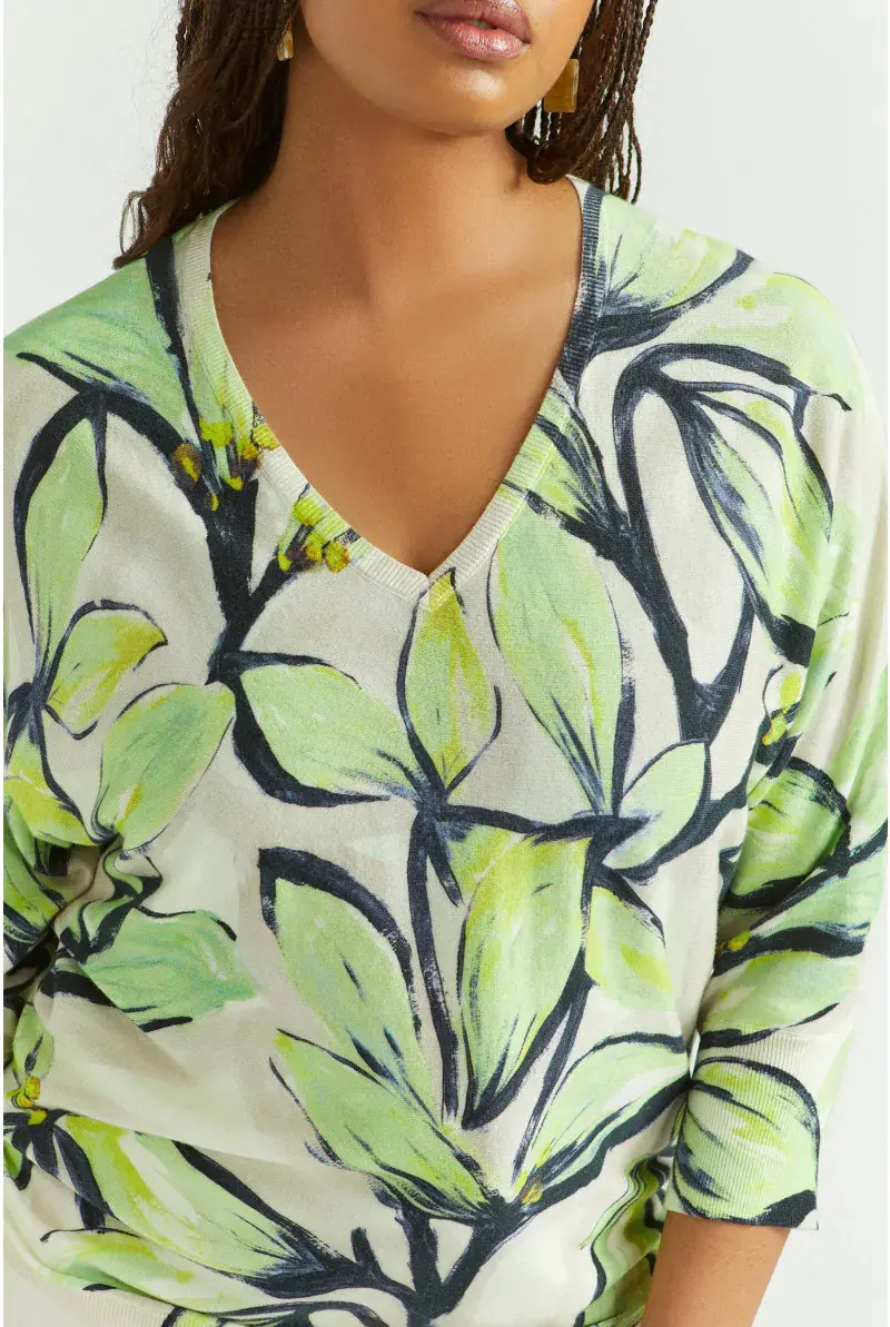 xandres Pull en coton à motif floral 29271-01-6595