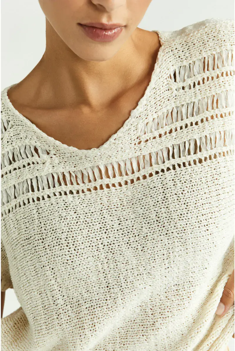 xandres Pull en maille ajourée 29305-01-1841