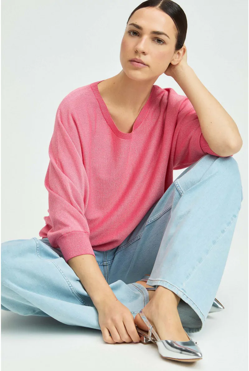 Xandres Pull Fluide En Lurex 29008-02-3465